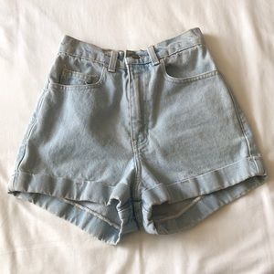 American Apparel Light blue jean shorts
